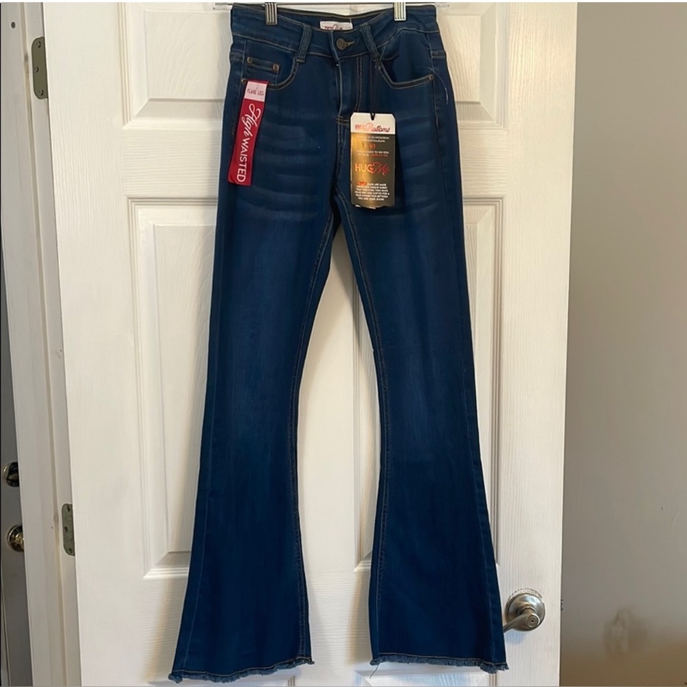 NWT Christian Louboutin Jeans Size 1=25 Flare leg Red Bottoms NOT GOING LOWER